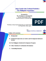 Integrating Gender Into National Statistics: The Philippine Experience