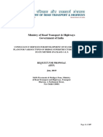Ministry of Road Transport & Highways Government of India: Request For Proposal (RFP)