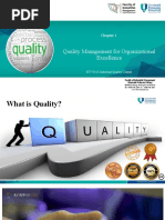 Chapter 1 Introduction To Quality Management