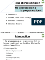 Chapitre N°5 - Introduction À La Programmation C