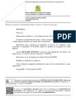 Poder Judiciário Do Estado de Sergipe Vara de Acidentes e Delitos de Trânsito