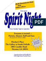 Spirit Night Flyer