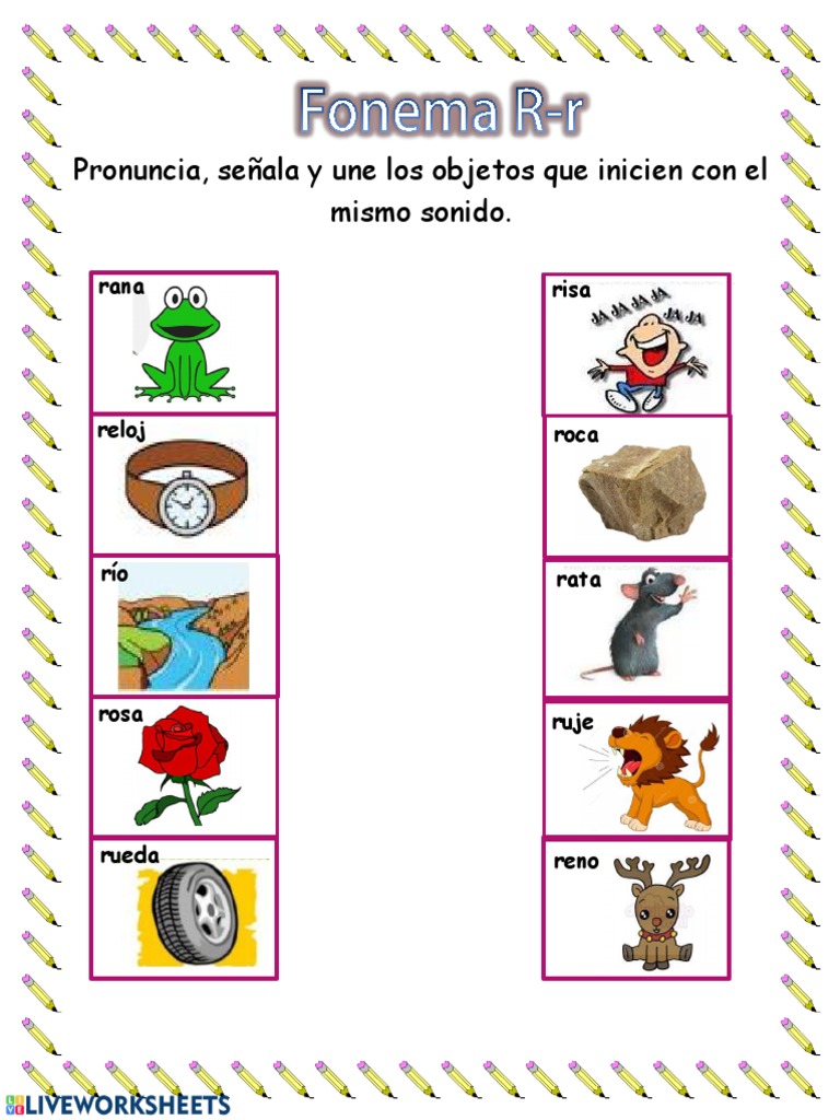 Objetos que inician con el fonema R | PDF