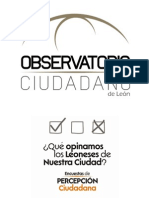 Encuestas de Percepción Ciudadana - Observatorio Ciudadano de León