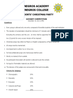 Sayawit Guidelines and Criteria