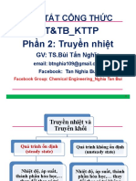 Tóm Tắt Công Thức: Qt&Tb - Kttp Phần 2: Truyền nhiệt