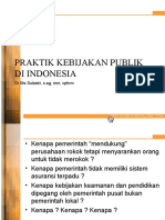 Praktik Kebijakan Publik Indonesia