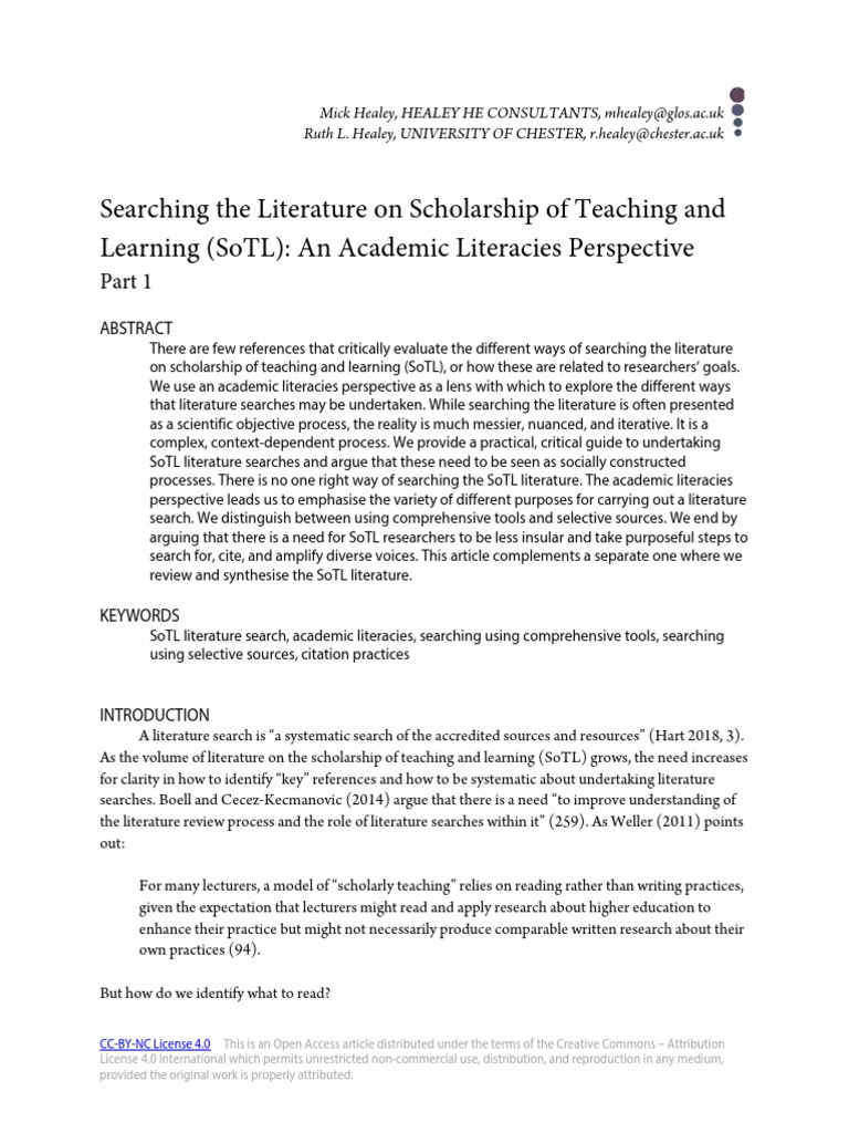 searching-the-literature-on-scholarship-of-teaching-and-learning-sotl