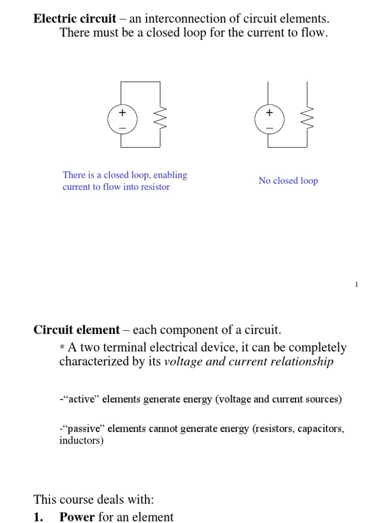 Circuit Elements and Power Analysis | PDF | Series And Parallel ...