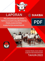 Laporan Seleksi Tertulis Kpu Kab Manokwari