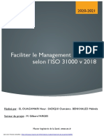 Faciliter Le Management Du Risque Selon l'ISO 31000 V 2018: Jalon 1