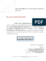 Laudo técnico sobre incêndio em shopping