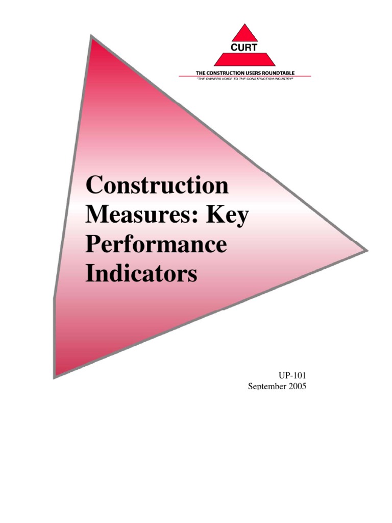 Construction Measures_Key Performance Indicators Quality Assurance Benchmarking