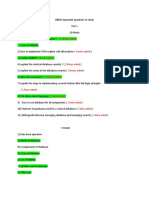 DBMS - Questions