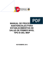 Manual de Procesos Primer Nivel Tipo B