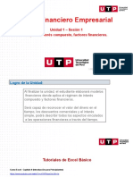 Excel Financiero Empresarial: Unidad 1 - Sesión 1 Régimen Interés Compuesto, Factores Financieros