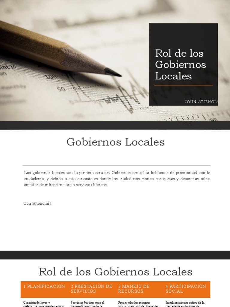 Rol y Desafíos de los Gobiernos Locales | PDF | Infraestructura | Gobierno