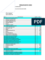 Presupuesto (0) Cero