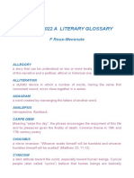 Ks 2021/2022 A Literary Glossary: F Roux-Mecenate