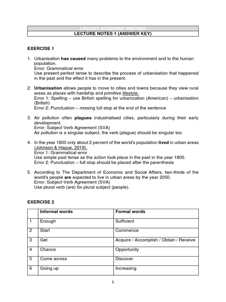 Academic Writing Error Corrections Guide | PDF | Thesis | Social Media