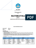 Silabus Matematika Kelas 5 Sem 2