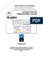 Laporan Praktik Pemrograman Labview: Politeknik Manufaktur Bandung