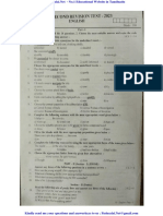 10th English 2nd Revision Exam 2023 Original Question Paper Tiruvannamalai District English Medium PDF Download
