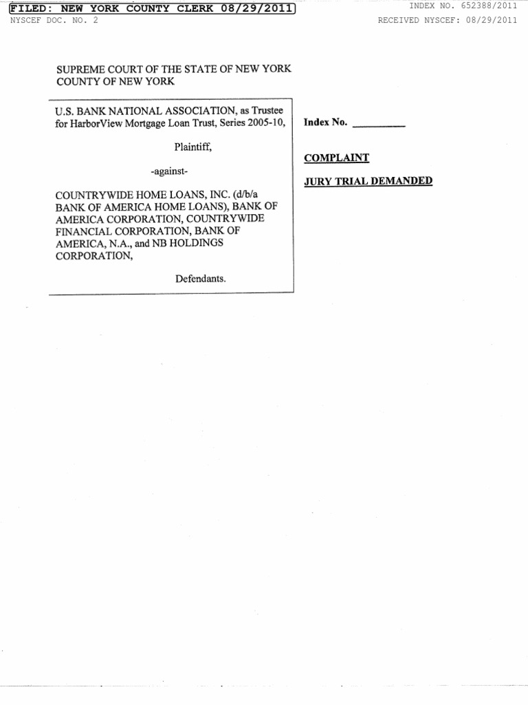 US Bank NA V Country Wide BAC PDF