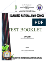 Test Booklet: Mapeh 10