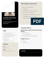 Beige Modern Digital Interface Professional Developer CV Resume