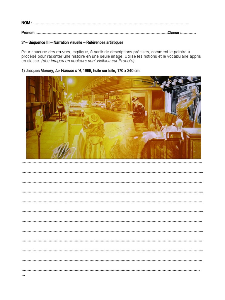 Analyse des œuvres en arts visuels | PDF