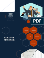 Roles of Manager: Submitted by