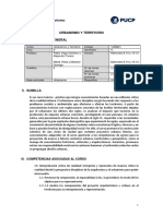 Urbanismo y Territorio - Silabo 2023 - 1