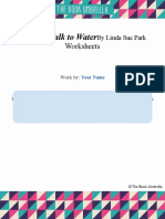 A Long Walk To Water: Worksheets