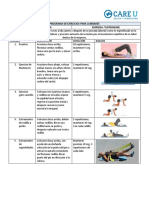 Ejercicios lumbares para empleados Tupperware