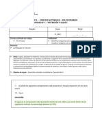 Guía N°6 - Ciencias Naturales. - Solucionarios Unidad #1: "Nutrición Y Salud"