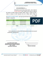 Acta de Entrega N ° .: 05:00 PM 20 de Marzo Del 2023