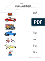 Transportation Worksheet 1