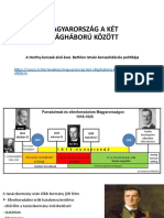 Magyarország A Két Világháború Között: A Horthy-Korszak Első Évei. Bethlen István Konszolidációs Politikája