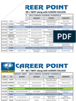 Iit - Jee / Neet Along With Junior College: Target Neet - 2023 Crash Course Schedule