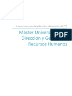 Máster Universitario en Dirección y Gestión de Recursos Humanos