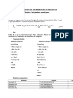 Compte Rendu de TP Methodes Numeriques Chapitre: Intégrations Numériques