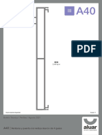 Boletin Tecnico A40 Ventana y Puerta Corrediza Marco 4 Guias V0921