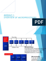 Microprocessor Module 1: Overview of Microprocessors and Microcontrollers