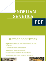 1 History Mendelian Genetics