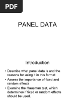 Introduction To Panel Data