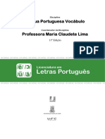 Língua Portuguesa Vocábulo Professora Maria Claudete Lima: 11 Edição