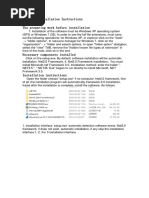 Software Installation Instructions The Preparing Work Before Installation