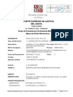 Corte Superior de Justicia Del Santa: Cargo de Presentación de Demanda Electrónica (Mesa de Partes Electrónica)