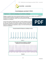 Contrôle: Correction SVT Modifications Physiologiques Pendant L'effort